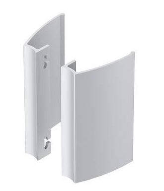 OEM Par De Asas De Ala De 200mm Alma Componentes Distancia Entre Ejes 150mm - Ral9010 Blanco - 7060-200-9010