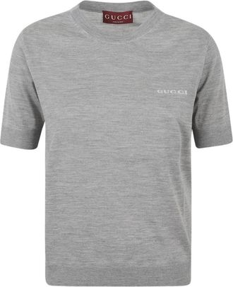 Gucci Mujer, Jerseys, Gris, Talla: L