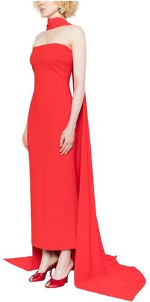 Solace London Gowns - Dames - Avondkleed - Rood - S - Kleedjes