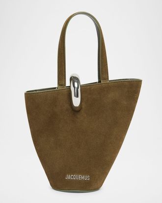 Jacquemus Le Petit Bambola Suede Shoulder Bag