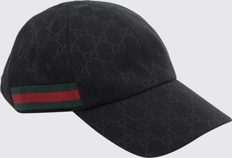 Gucci Cappello da baseball a righe in jacquard con monogramma GG