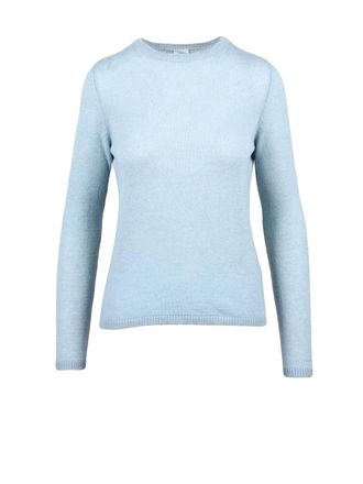 Eleventy Light Blue Cashmere Crewneck Sweater