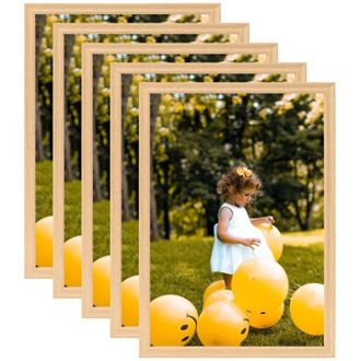 vidaXL Marcos De Pared O Mesa 5 Pcs 70x90 Cm De Roble-luz