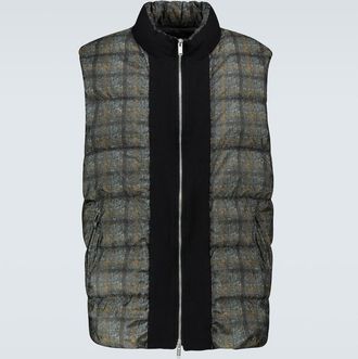Undercover Checked padded vest
