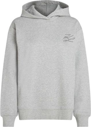 Karl Lagerfeld Hoodies - Dames - Hoodies - Grijs - M - Hoodies & sweatvesten