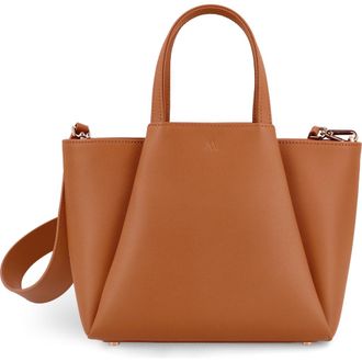 Kaai Mini Pyramid Leather Crossbody Bag in Cognac at Nordstrom