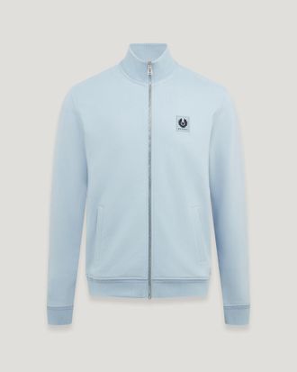 Belstaff Belstaff Sudadera Con Cremallera Completa para hombre Vell&oacute;n de algod&oacute;n Azul cielo L