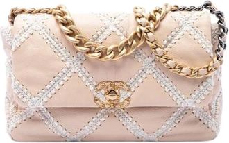 Chanel Pre-owned 19 Flap Bag - - Pre-owned - Donna - Beige - ONE SIZE