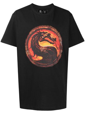 MJB dragon print T-shirt - men - Cotton - S - Black