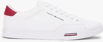 Tommy Hilfiger Mens Vulcanized Canvas Sneaker - White - US 11.5 / EU 45
