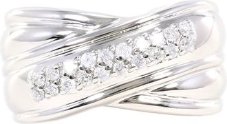 C&A White White Gold (14K) Band Ring (Pre-Owned)