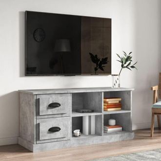vidaXL Vidaxl - Mobile tv Grigio Cemento 102x35,5x47,5 cm in Legno Multistrato