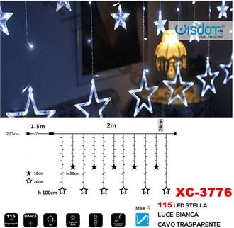 Trade Shop Trade Shop - Tend Luminosa Natalizia 115 Led Con Steel Cuando Cuando Expendiendo Xc-3776