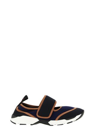 Marni Blue Polyamide Low Top Womens Sneakers