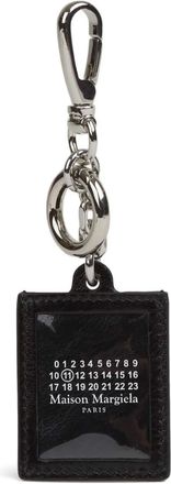 Maison Margiela four-stitches leather keyring - Nero