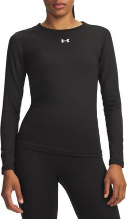 Under Armour ColdGear Performance Crewneck Top in 008 Ultimate Black at Nordstrom, Size Xx-Large