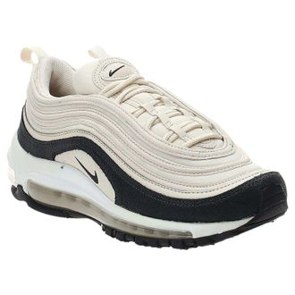 Nike Air Max 97 PRM Textile Leather Womens Lace Up Trainers - Light Cream Oil Grey - Size:UK 4.5