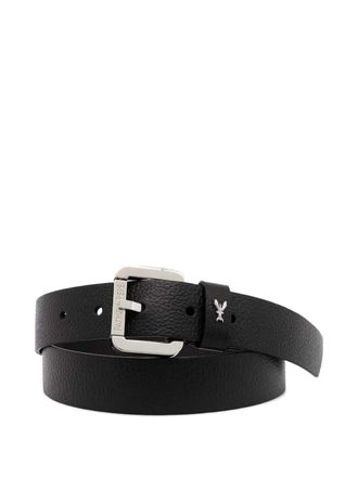 Patrizia Pepe logo-plaque belt - women - Calf Leather/Calf Leather - L - Black