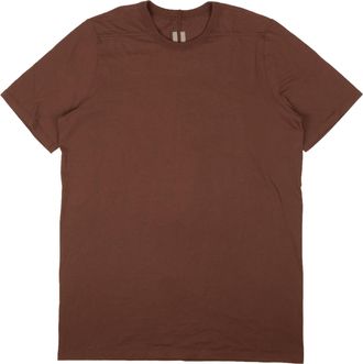Rick Owens Throat Cotton Level Short Sleeve T-Shirt - Brown