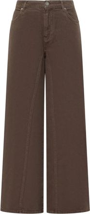 Pinko Winona Wide Leg Jeans - Dames - Loose Fit Jeans - Bruin - W30 - Katoen - Jeans
