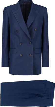 Tagliatore Navy T Jasmine Tailored Linen Suit