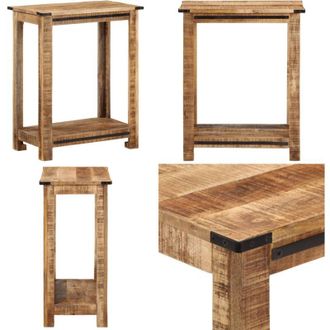 vidaXL Tavolo Consolle 60x35x75 cm in Legno Massello di Mango - Tavolo da salotto in legno - Tavolo da divano in legno
