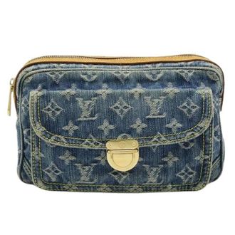 Louis Vuitton Pre-owned Vintage Belt Bag - Dames - Pre-owned - Blauw - Maat: ONE Size Leer