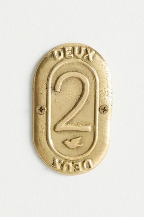 Anthropologie Claudette Brass House Numbers