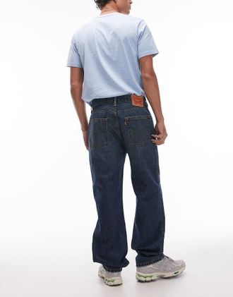 Levi's 565 - Jeans dritti taglio ampio lavaggio scuro-Blu navy