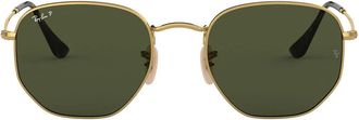 Ray-Ban Sunglasses Rb3548 N 001/58 Hexagonal Gold/Green G 15 Unisex Polarized