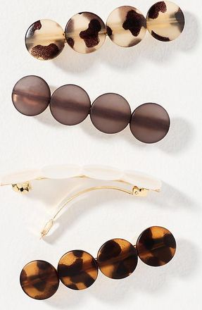 Anthropologie Citrus Barrettes, Set of 4