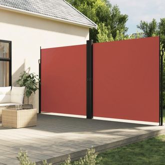 Berkfield Home Retractable Side Awning Terracotta 220x1200 cm in Orange