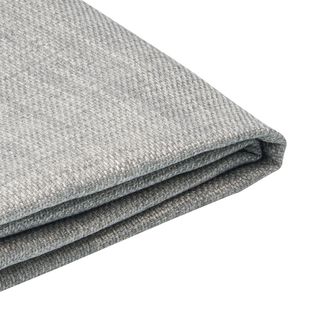 Beliani Beliani - Funda Extra&iacute;ble Gris Claro Para Cama 90 X 200 Cm Fitou