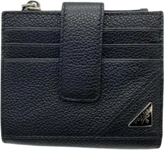 Prada Pre-owned Wallets, male, Black, Size: ONE SIZE Pre-owned Vintage Bi-fold Wallet
