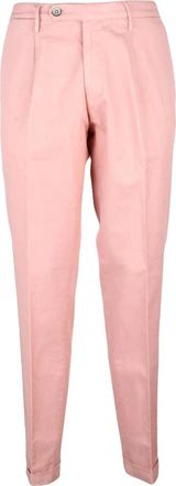 Michael Coal Cropped Broeken - Heren - Vrijetijds broeken - Roze - W35 - Katoen - Broeken