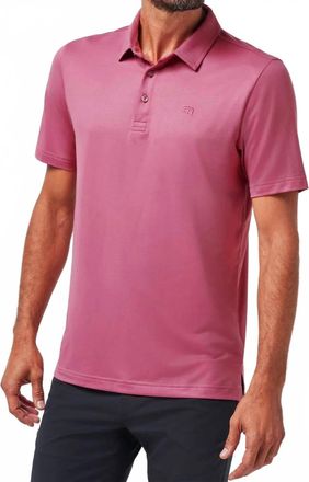 Travis Mathew Featherweight Performance Polo In Rose Wine