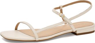Lauren Ralph Lauren Lainee Nappa Leather Sandals Womens Sandals Soft White : 9.5 B - Medium