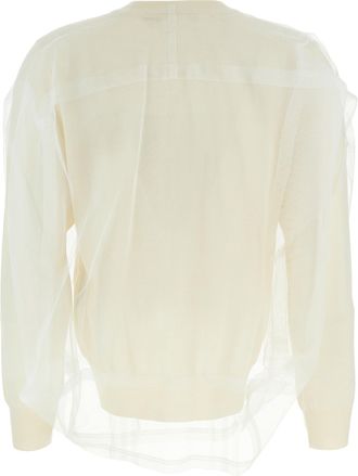 Comme Des Gar&ccedil;ons Womens White Wool Cardigan Clothing