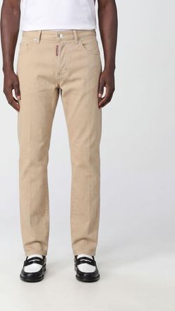 Dsquared2 Jeans straight fit in denim di cotone con design cinque tasche