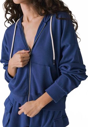 Chaser Abilene Honest Zip Up Hoodie In Indigo