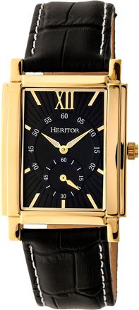 Heritor Frederick Leather-Band Watch