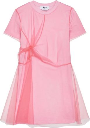 Msgm Abito corto in cotone - Rosa