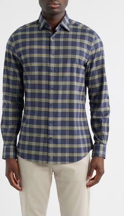 Johnnie-O Daylynn Plaid Cotton Blend Button-Up Shirt in Valley at Nordstrom Rack, Size Xx-Large