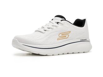 Skechers Go Walk Arch Fit N-Joy Mens Walking Shoes White/Navy : 10.5 D - Medium