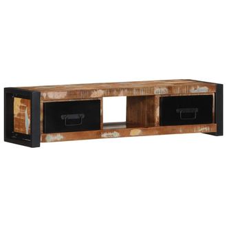 Berkfield Home TV Cabinet 100x30x25 cm Solid Wood Reclaimed in Brown | Size: 100 x 30 x 25 cm