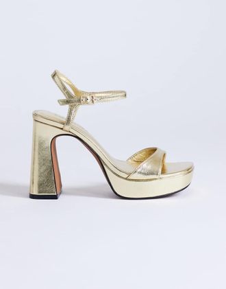Topshop Faye - Sandali oro con plateau