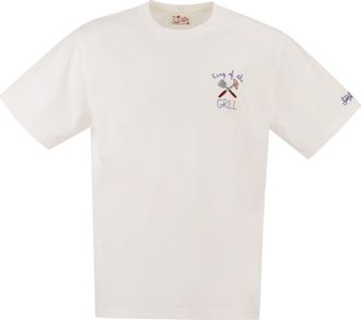 MC2 Saint Barth T Shirt With Embroidery On The Chest