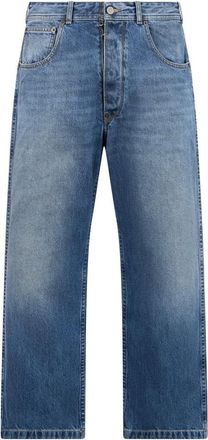 Maison Margiela Straight Jeans, male, Blue, Size: W31 Straight jeans in cotton