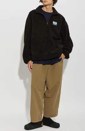 American Vintage Sweatshirt With Patch, Mens, Brown