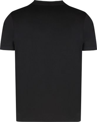 Paul & Shark Mens Cotton Blend Crew Neck T-Shirt Black T-Shirts And Polos